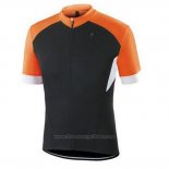 2016 Maillot Cyclisme Specialized Orange et Noir Manches Courtes et Cuissard