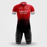 2022 Maillot Cyclisme Arkea Samsic Rouge Noir Manches Courtes et Cuissard
