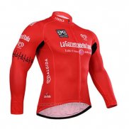 2015 Maillot Cyclisme Giro d'Italia Rouge Manches Longues et Cuissard