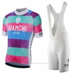 2017 Maillot Cyclisme Bianchi Milano Aviolo Rouge Manches Courtes et Cuissard