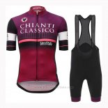 2019 Maillot Cyclisme Giro d'Italia Violet Manches Courtes et Cuissard