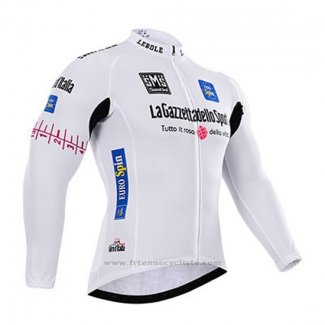2015 Maillot Cyclisme Giro d'Italia Blanc Manches Longues et Cuissard