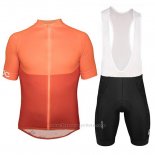 2018 Maillot Cyclisme POC Essential XC Orange Manches Courtes et Cuissard