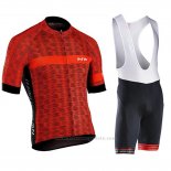 2019 Maillot Cyclisme Northwave Rouge Manches Courtes et Cuissard