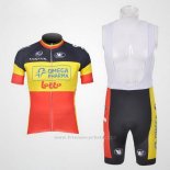 2011 Maillot Cyclisme Omega Pharma Lotto Champion Belga Manches Courtes et Cuissard