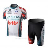 2010 Maillot Cyclisme Omega Pharma Lotto Champion Italie Manches Courtes et Cuissard