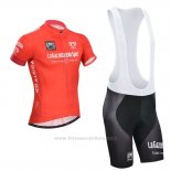 2014 Maillot Cyclisme Giro d'Italia Rouge Manches Courtes et Cuissard