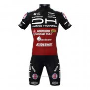 2022 Maillot Cyclisme Androni Giocattoli Noir Rouge Manches Courtes et Cuissard