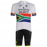2020 Maillot Cyclisme Mitchelton-scott Champion Afrique Du Sud Manches Courtes et Cuissard