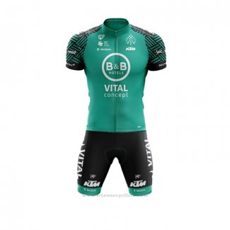 2020 Maillot Cyclisme Vital Concept-BB Hotels Blanc Vert Manches Courtes et Cuissard(1)